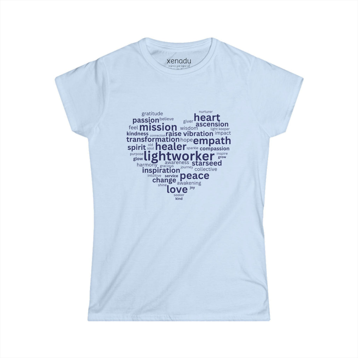Heart of a Lightworker Women's Tee Light Blue T-Shirt