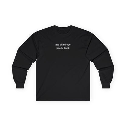 Third Eye Needs Lasik Long Sleeve Tee Black Long-sleeve