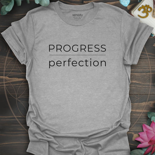 Progress Over Perfection Tee Sport Grey T-Shirt