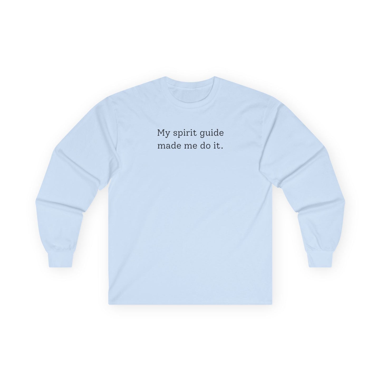 My Spirit Guide Long Sleeve Tee Light Blue Long-sleeve