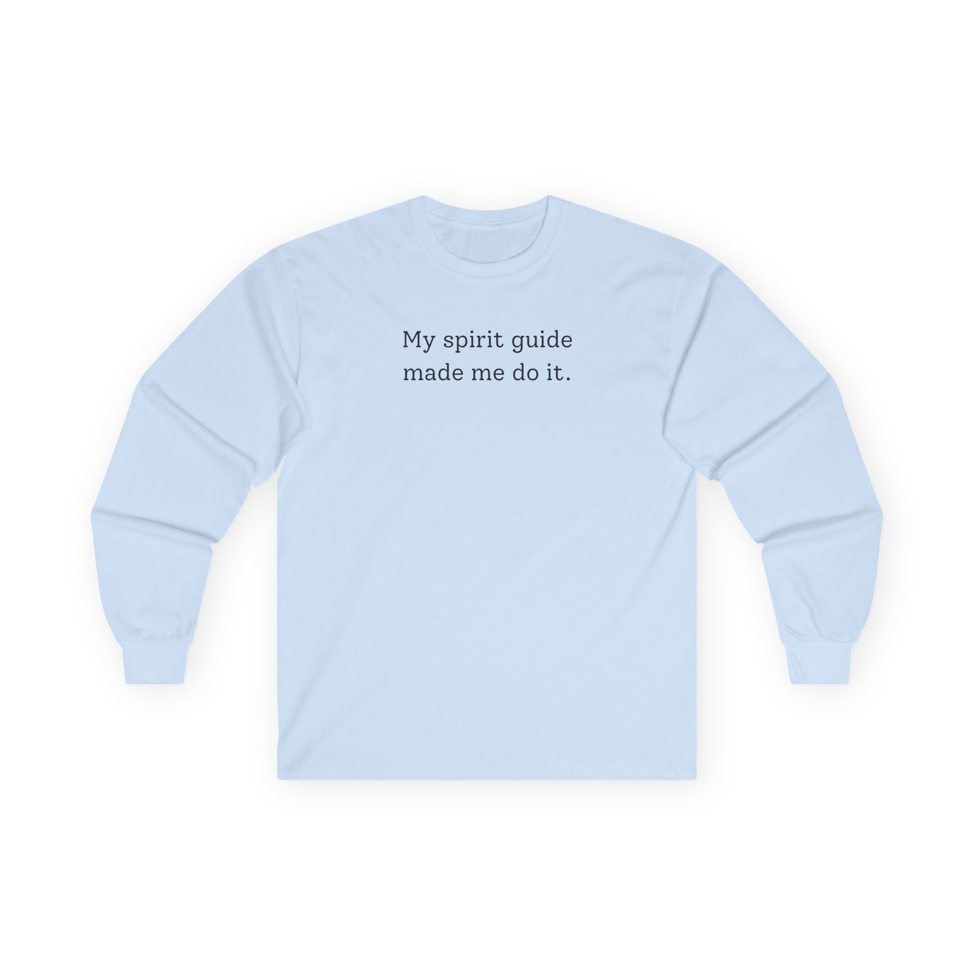 My Spirit Guide Long Sleeve Tee Light Blue Long-sleeve