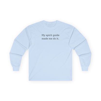 My Spirit Guide Long Sleeve Tee Light Blue Long-sleeve