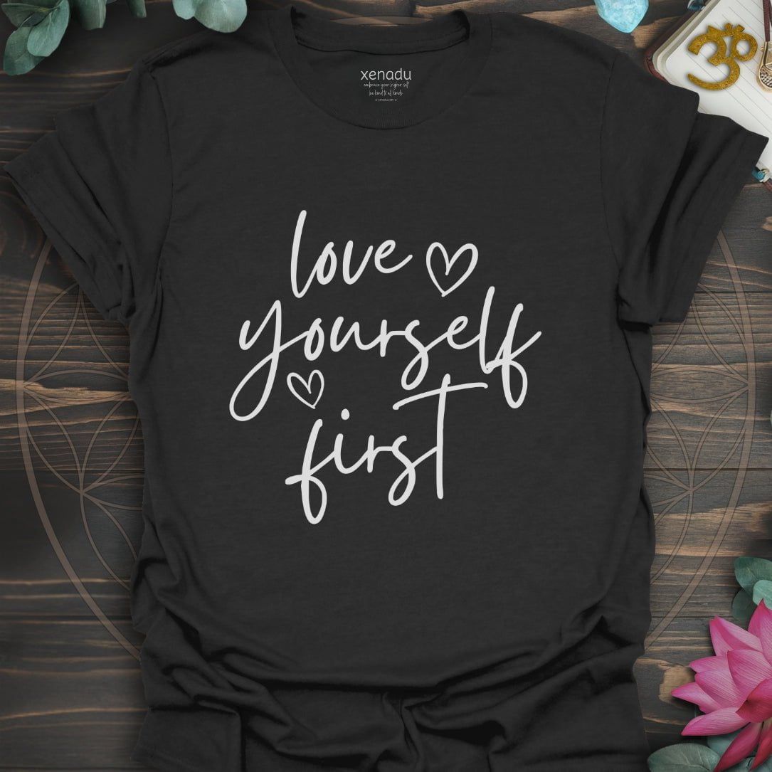Love Yourself First Tee Black T-Shirt