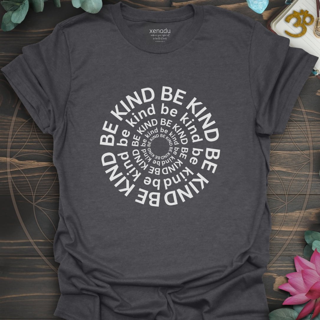 Be Kind Circle Tee Dark Heather Grey T-Shirt