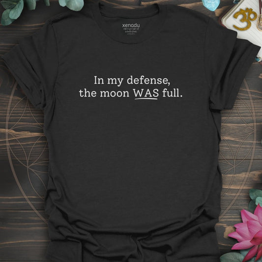 The Moon WAS Full Tee Black T-Shirt