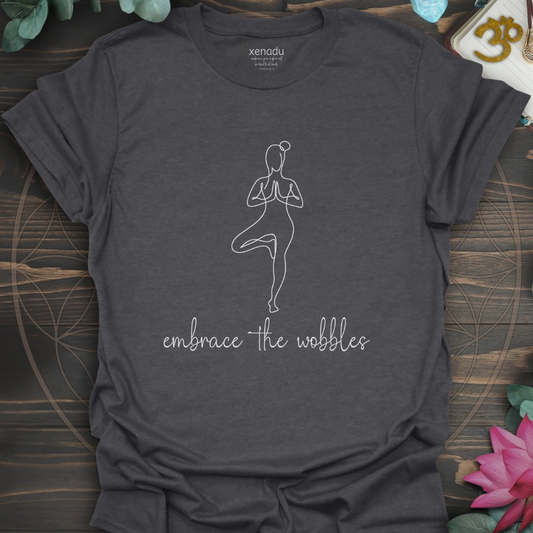 Embrace the Wobbles Tee Dark Heather Grey T-Shirt