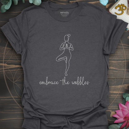 Embrace the Wobbles Tee Dark Heather Grey T-Shirt