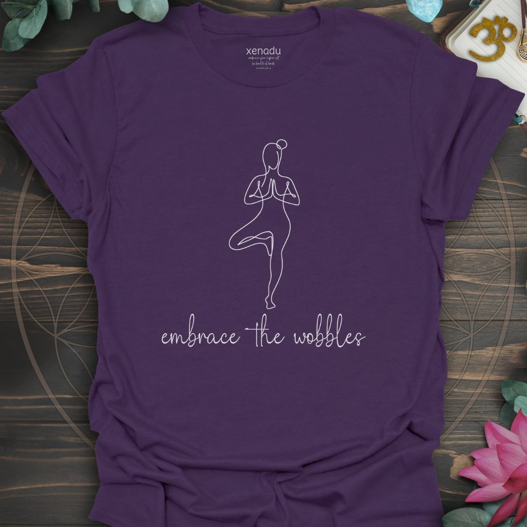 Embrace the Wobbles Tee Purple T-Shirt