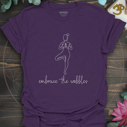 Embrace the Wobbles Tee Purple T-Shirt