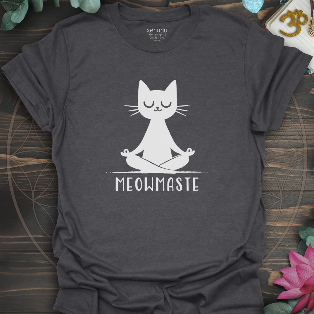 Meowmaste Tee Dark Heather Grey T-Shirt