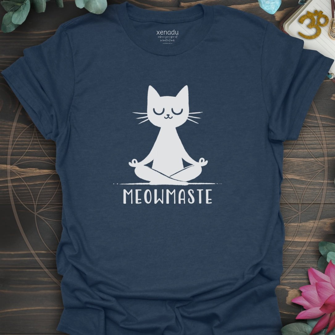 Meowmaste Tee Heather Navy T-Shirt