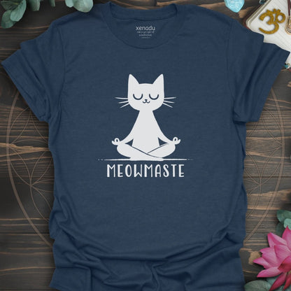Meowmaste Tee Heather Navy T-Shirt