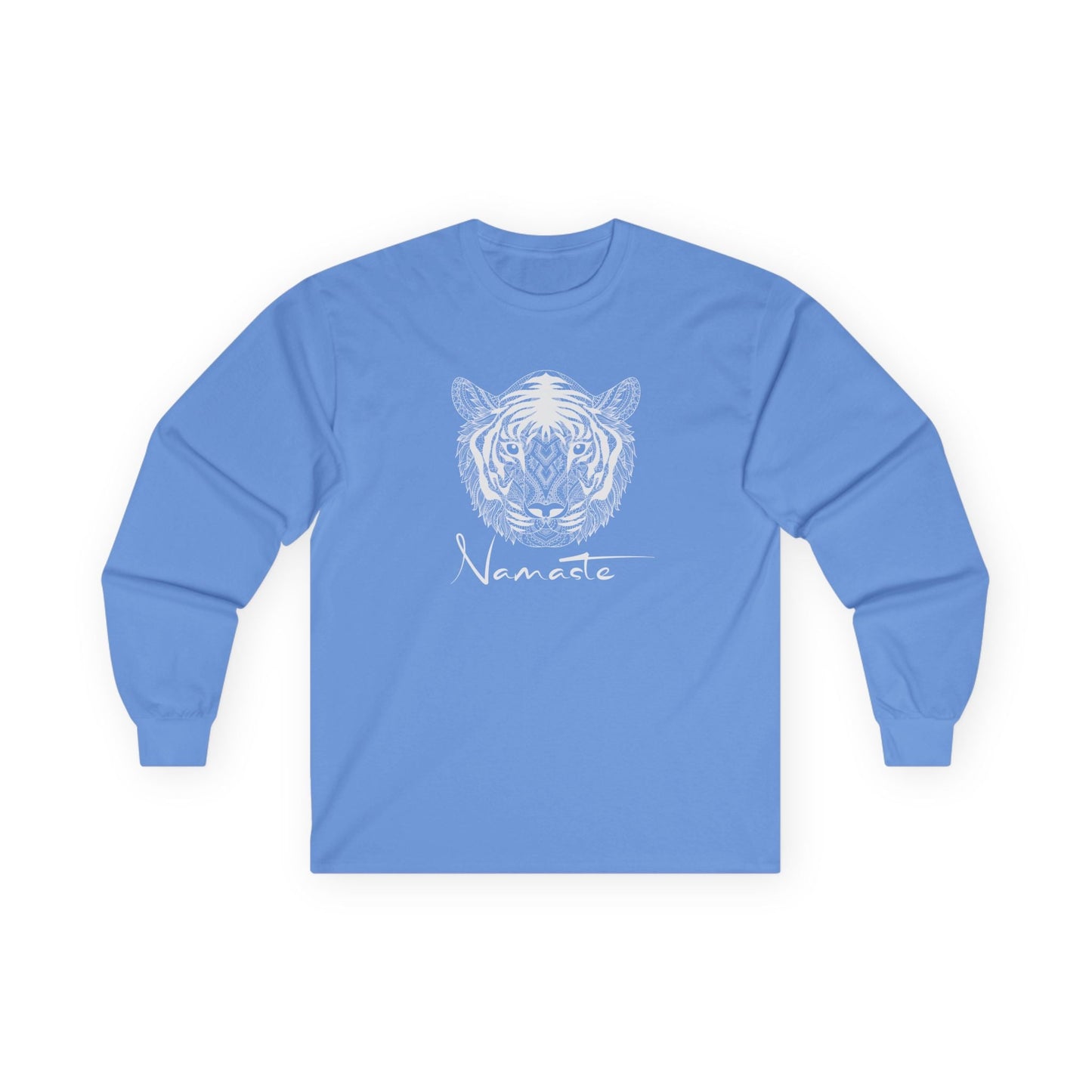 Namaste Tiger Long Sleeve Tee Carolina Blue Long-sleeve