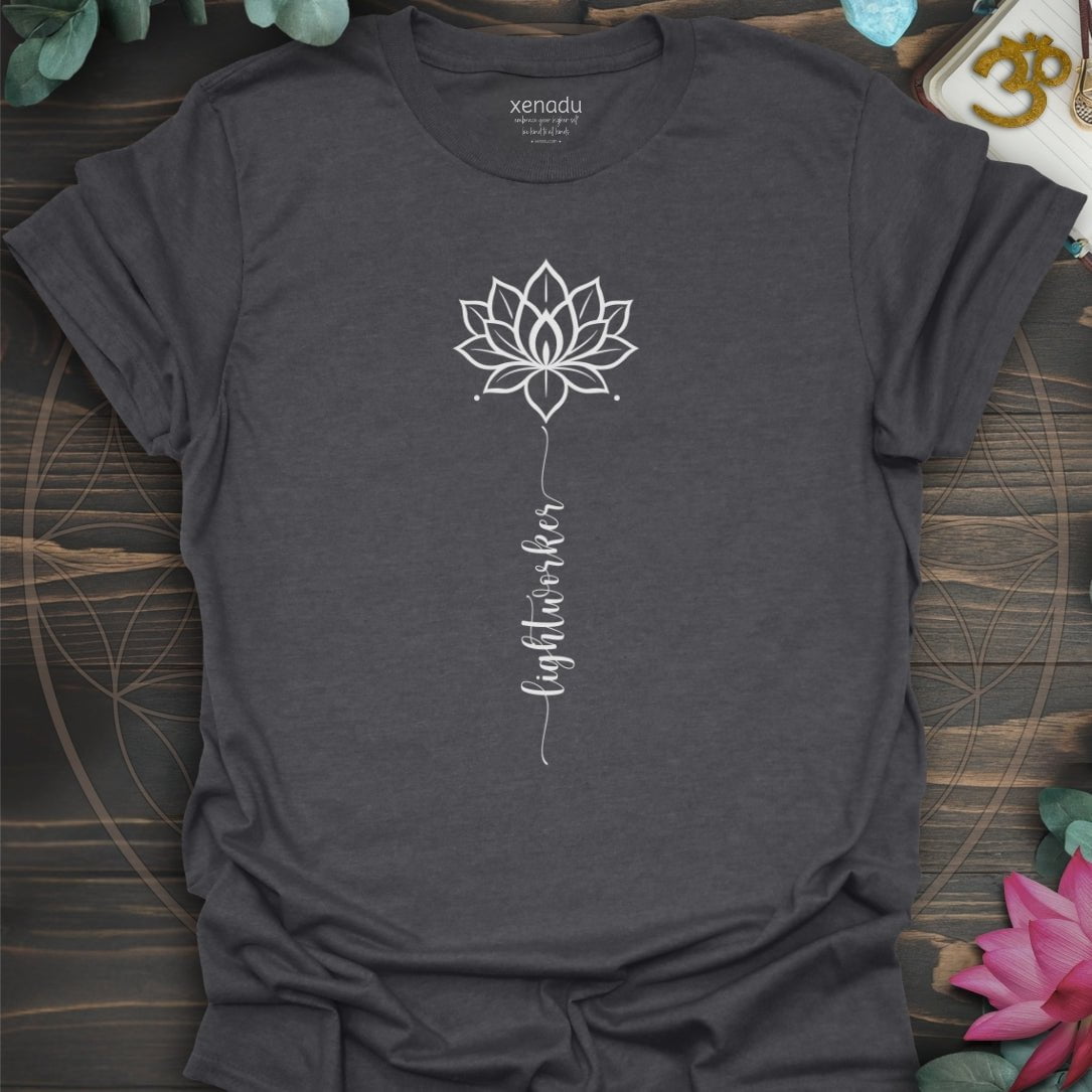 Lightworker Lotus Tee Dark Heather Grey T-Shirt