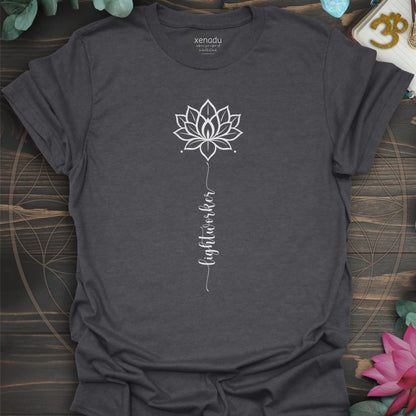 Lightworker Lotus Tee Dark Heather Grey T-Shirt