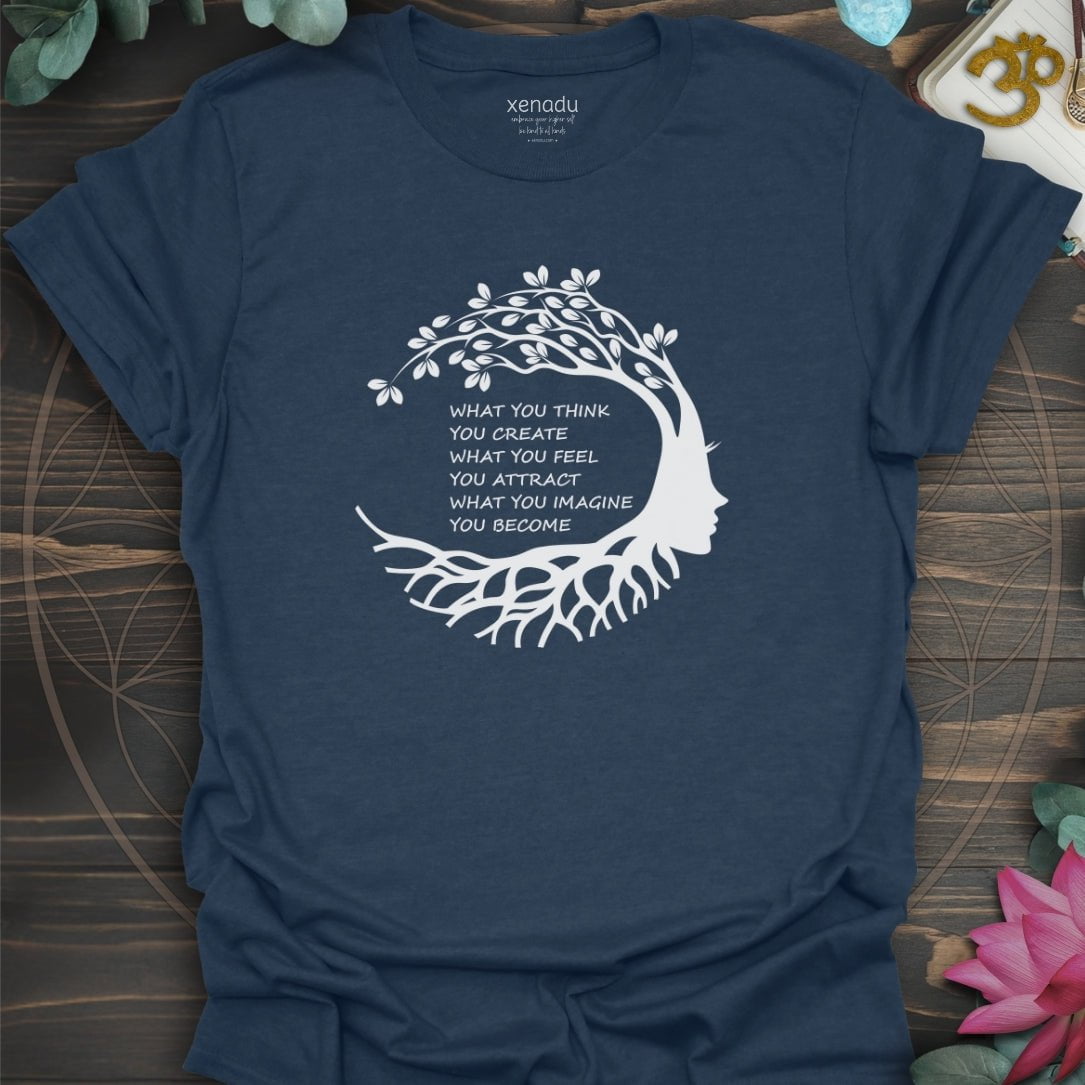 What You Think Tee Heather Navy T-Shirt