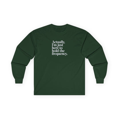 Hold the Frequency Long Sleeve Tee Forest Green Long-sleeve