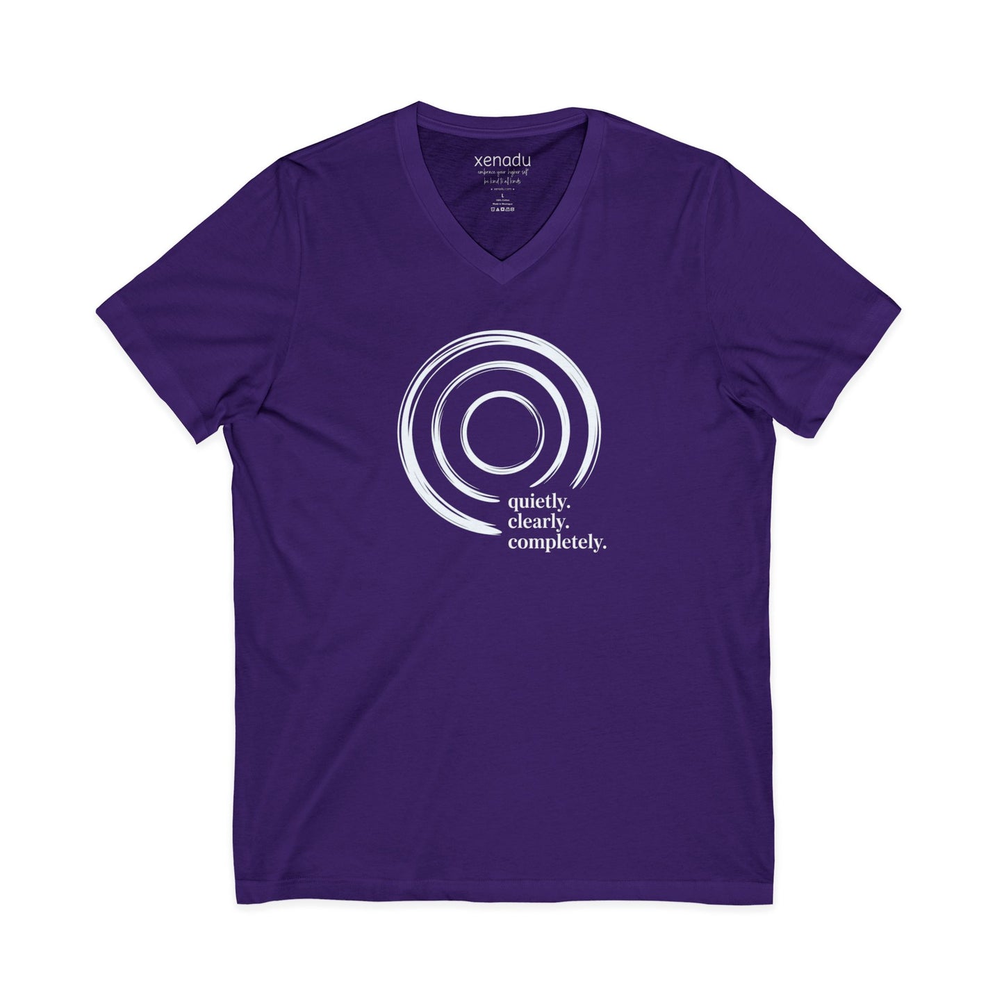 Quietly Clearly V-Neck Purple V-neck