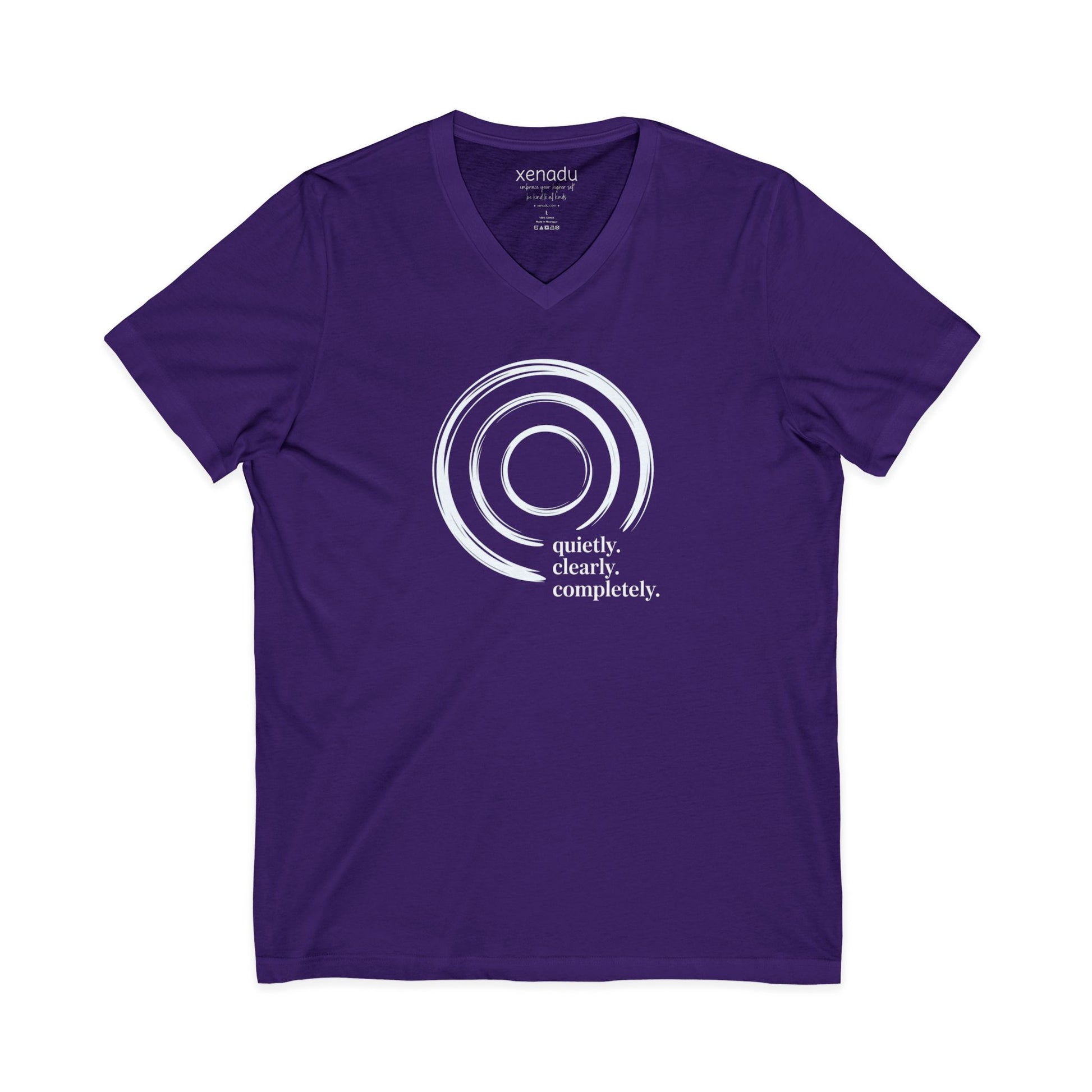 Quietly Clearly V-Neck Purple V-neck