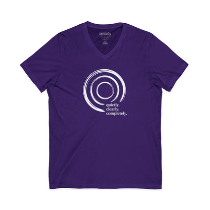 Quietly Clearly V-Neck Purple V-neck