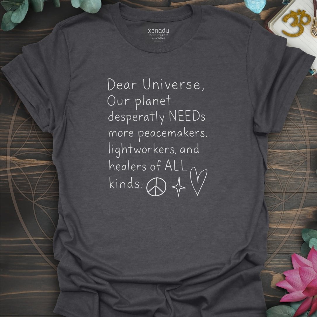 Dear Universe Tee Dark Heather Grey T-Shirt