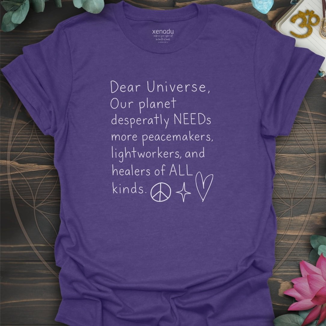 Dear Universe Tee Heather Purple T-Shirt