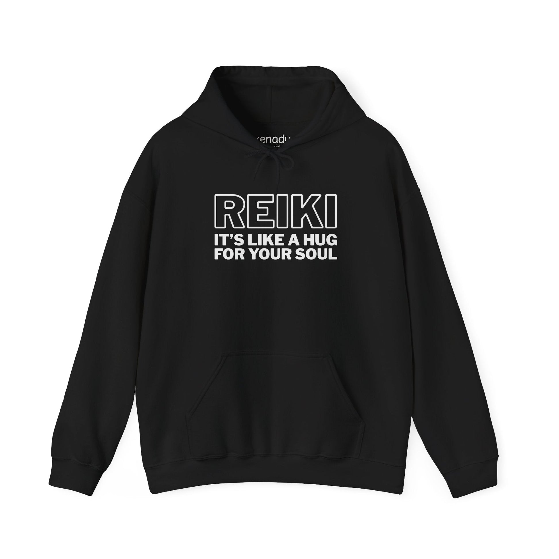 Reiki is Like a Hug Hoodie Black Hoodie