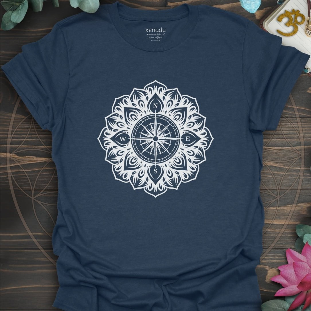 Inner Compass Tee Heather Navy T-Shirt