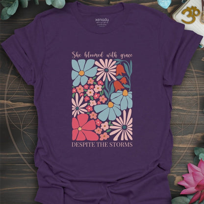 She Bloomed Tee Purple T-Shirt