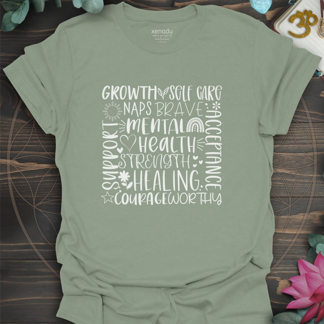 Mental Health Strength Tee Sage T-Shirt