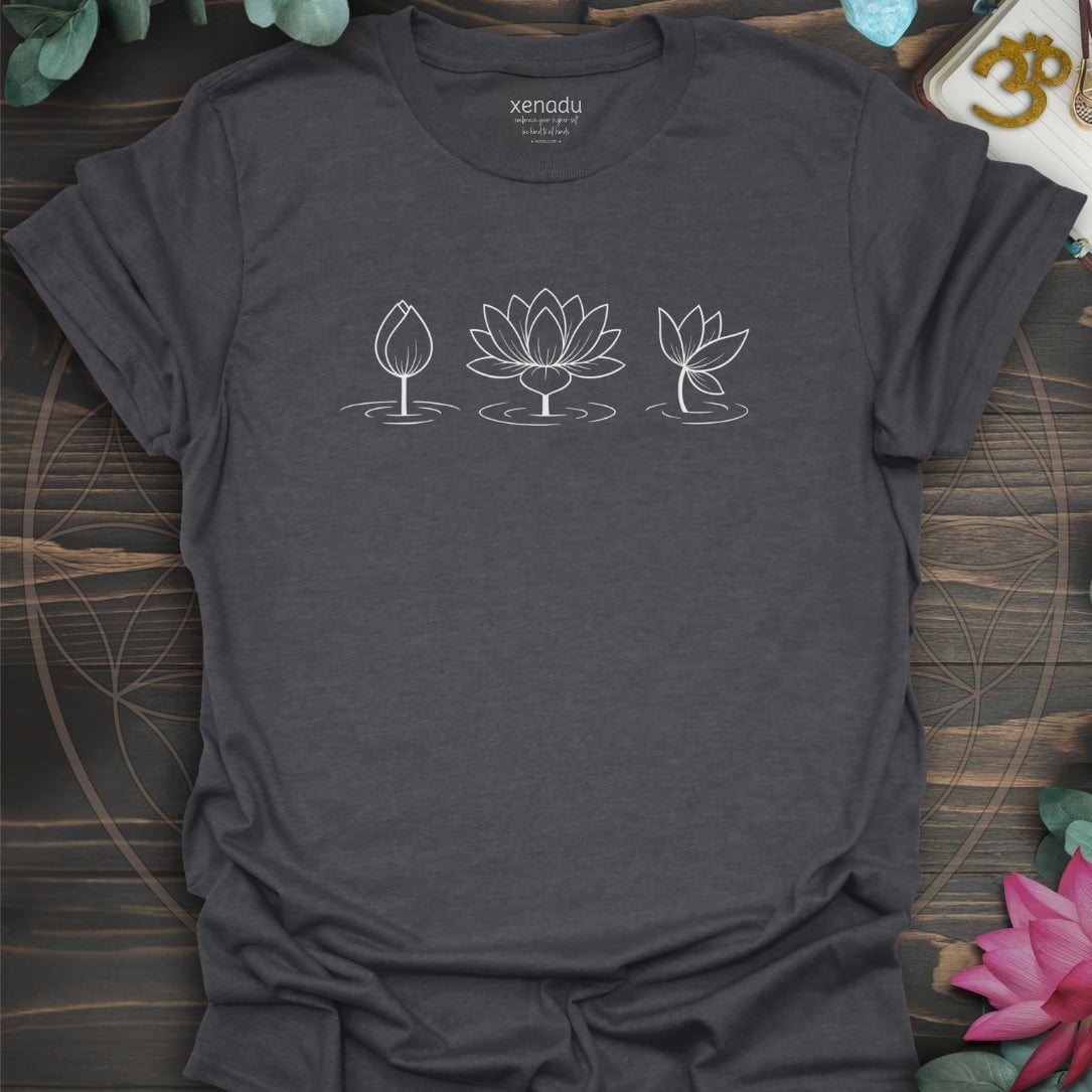 Lotus Journey Tee Dark Heather Grey T-Shirt
