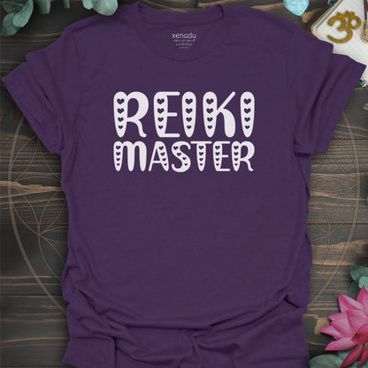 Reiki Master Hearts Tee Purple T-Shirt
