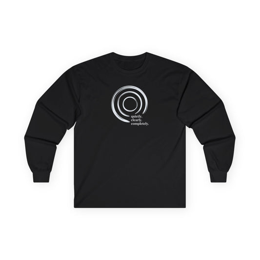 Quietly Clearly Long Sleeve Tee Black Long-sleeve