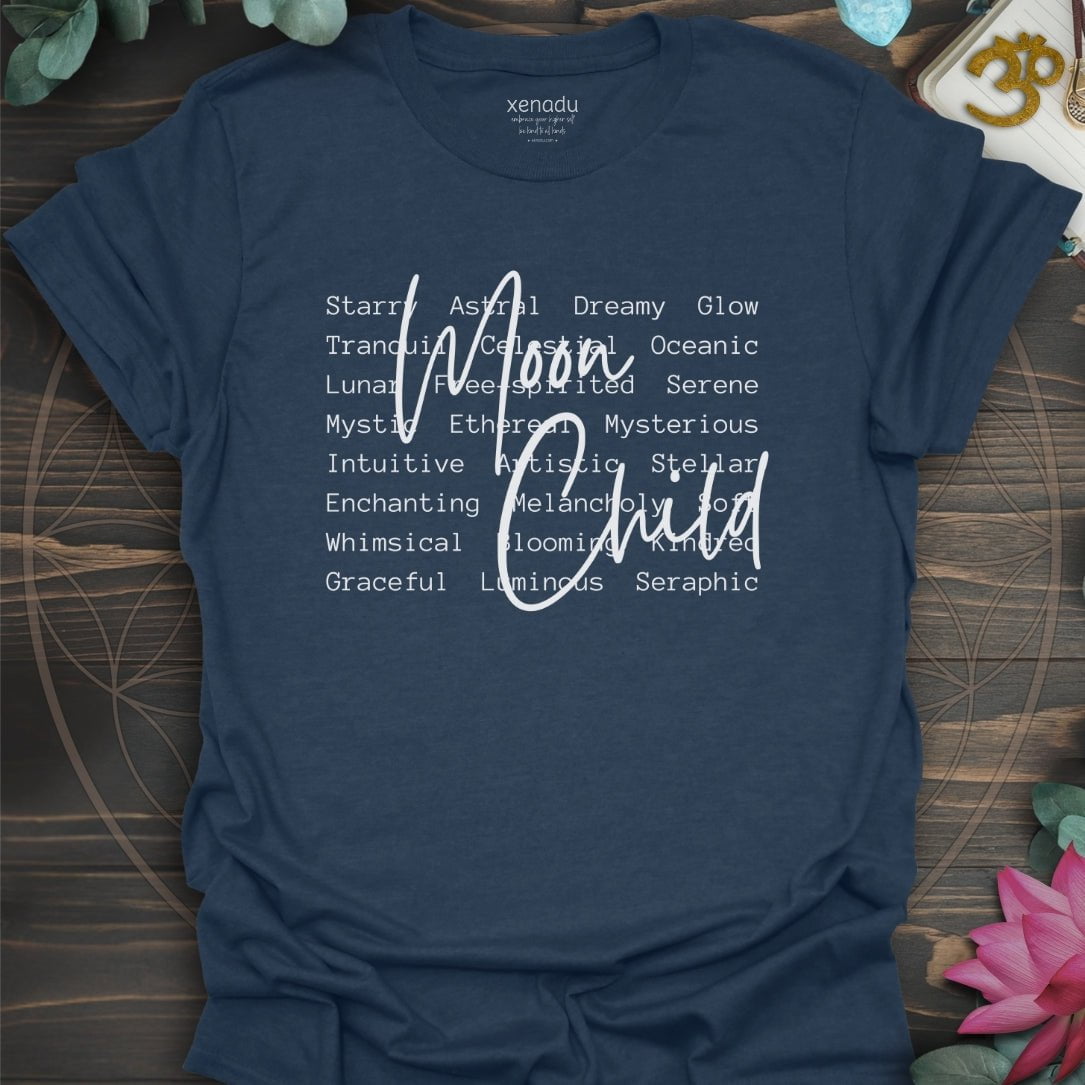 Moon Child Tee Heather Navy T-Shirt
