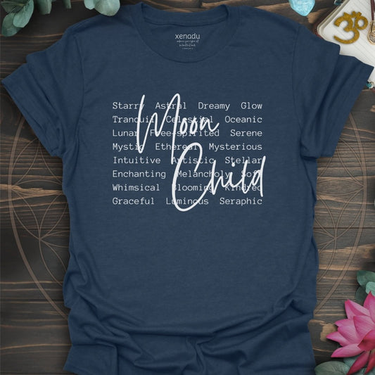 Moon Child Tee Heather Navy T-Shirt