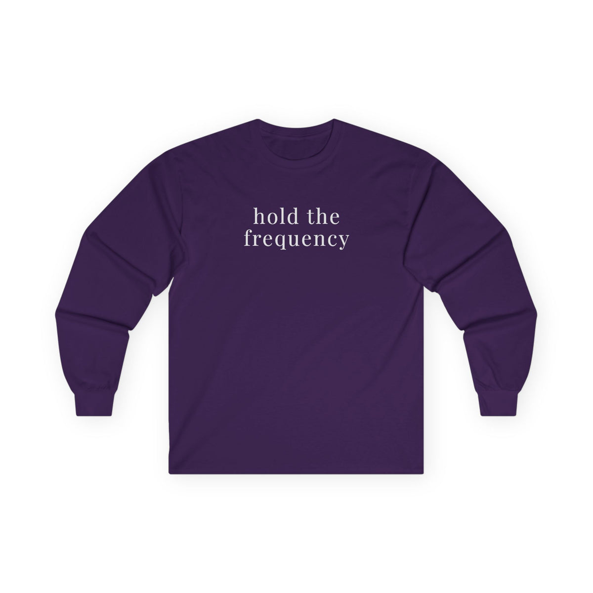 Hold Frequency Long Sleeve Tee Purple