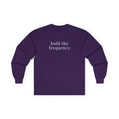 Hold Frequency Long Sleeve Tee Purple