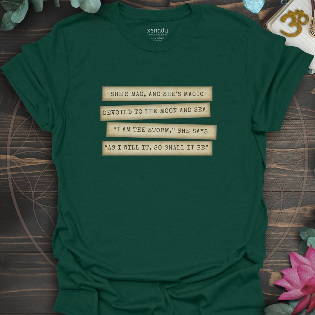 I Am the Storm Tee Forest Green T-Shirt
