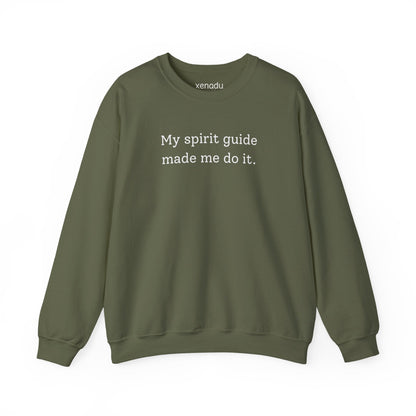 My Spirit Guide Sweatshirt Military Green Sweatshirt