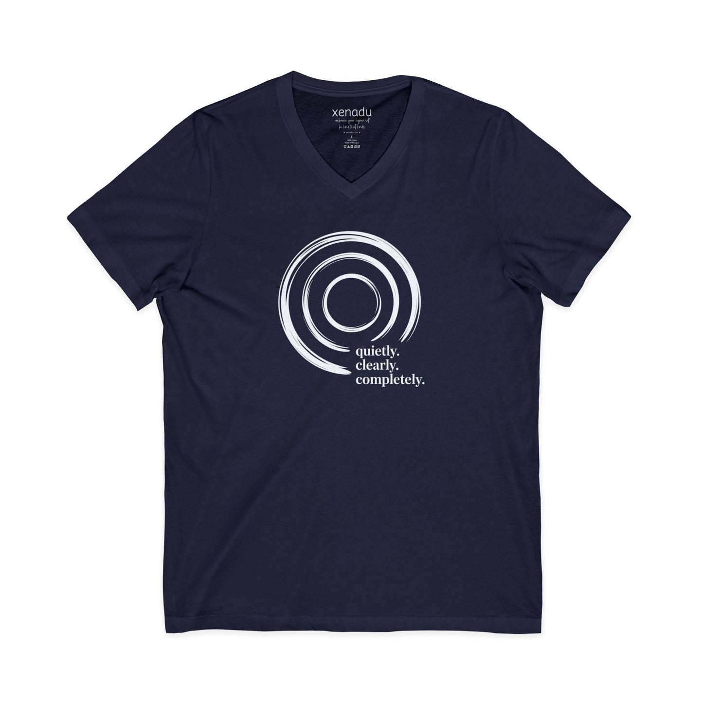 Quietly Clearly V-Neck Navy V-neck