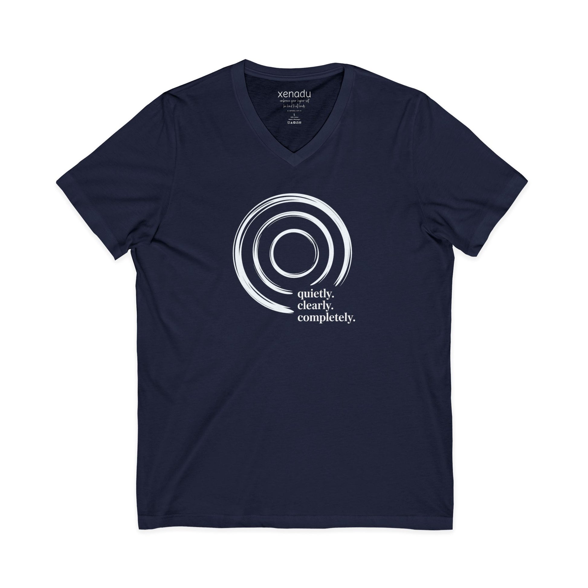 Quietly Clearly V-Neck Navy V-neck