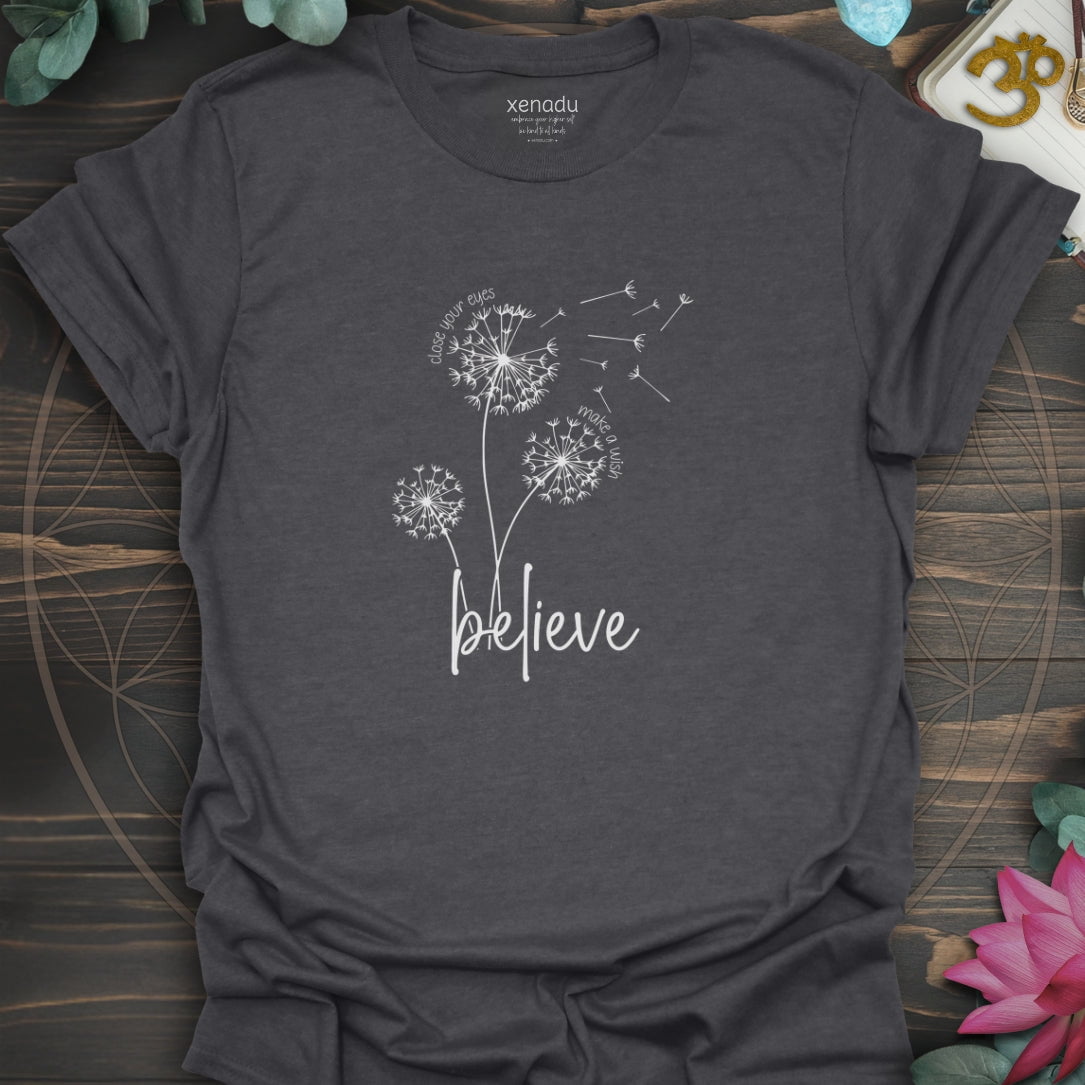 Make A Wish Tee Dark Heather Grey T-Shirt