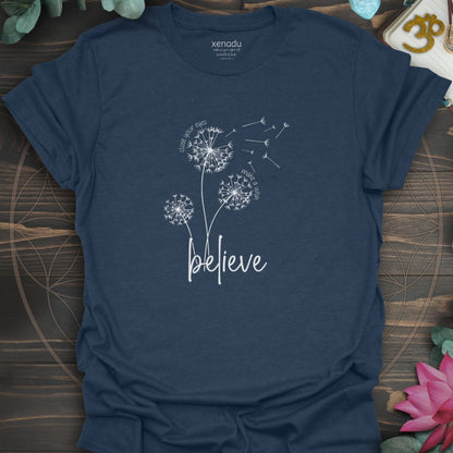 Make A Wish Tee Heather Navy T-Shirt