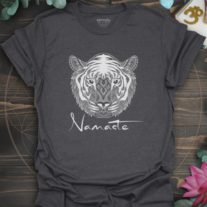 Namaste Tiger Tee Dark Heather Grey T-Shirt