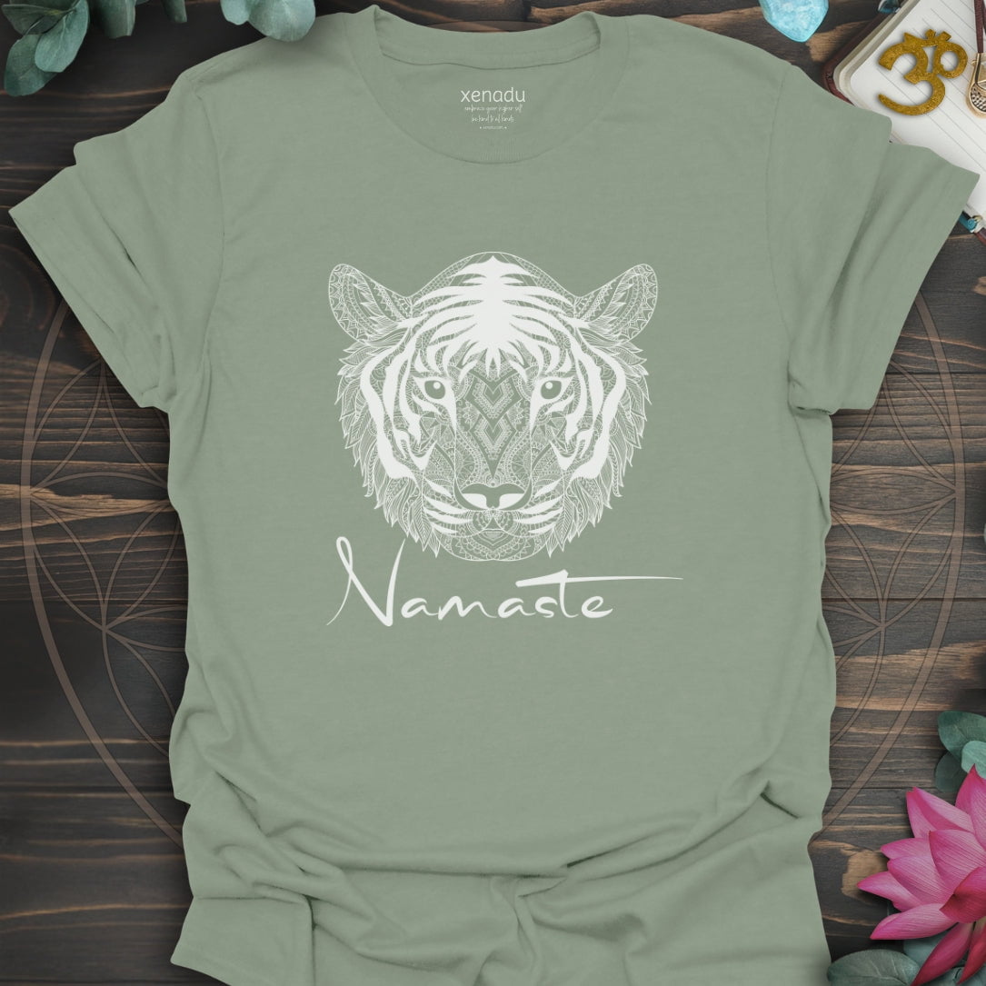 Namaste Tiger Tee Sage T-Shirt