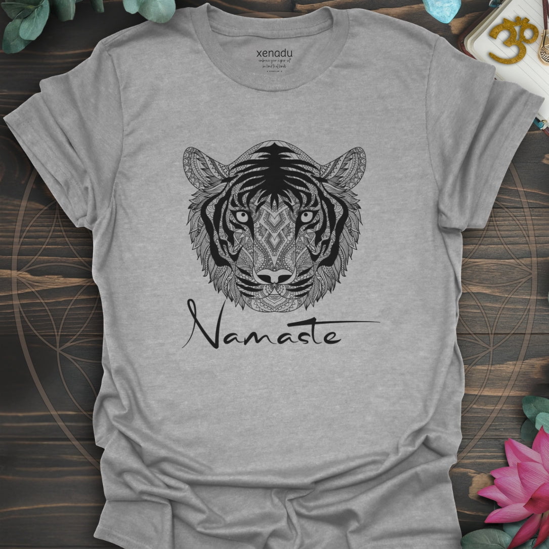 Namaste Tiger Tee Sport Grey T-Shirt