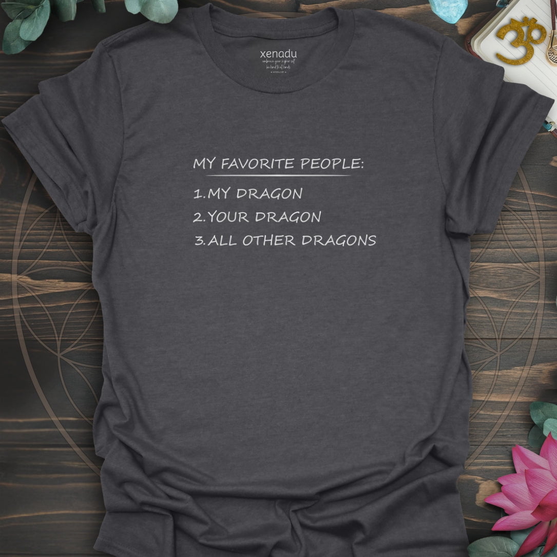 My Favorite People Tee Dark Heather Grey T-Shirt