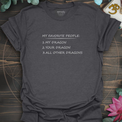 My Favorite People Tee Dark Heather Grey T-Shirt