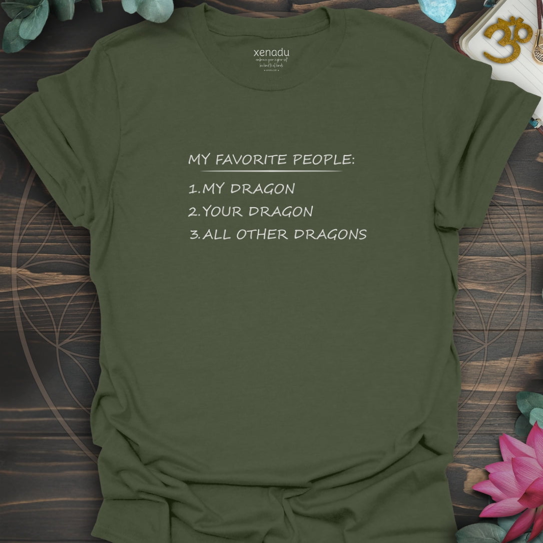 My Favorite People Tee Military Green T-Shirt