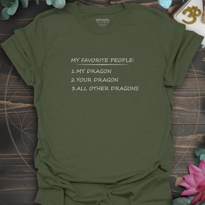 My Favorite People Tee Military Green T-Shirt